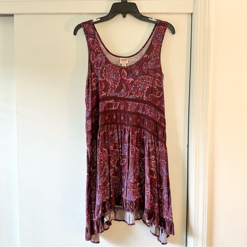 Mossimo Supply Co Paisley Eyelet Mini Dress
